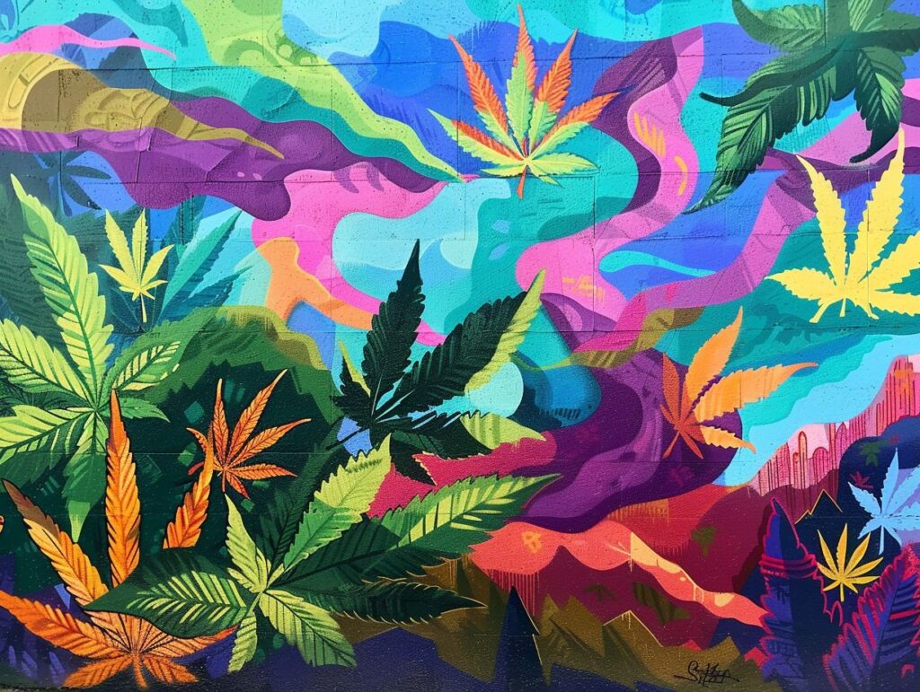  What is the intersection of cannabis culture and art?